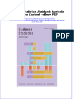 Full Download Book Business Statistics Abridged Australia and New Zealand PDF