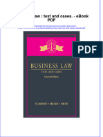 Full Download Book Business Law Text and Cases PDF