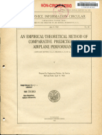 Empirical-Theoretical Method of Comparative Prediction of Airplane Performance (4 June 1920)