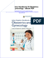 Full Download Book Johns Hopkins Handbook of Obstetrics and Gynecology PDF