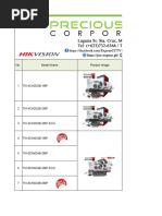 Hikvision Pricelist July 2022