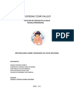 Metodología Sobre Consejería en Leche Materna