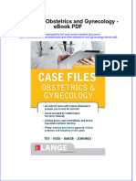 Full Download Book Case Files Obstetrics and Gynecology PDF