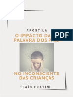 Apostila o Impacto Da Palavra Dos Pais No Inconsciente Da Crianca