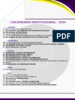 Calendario Institucional - Identidade Humana - 2024
