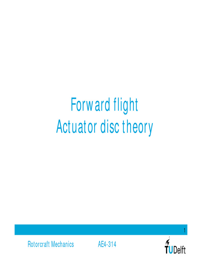 W4 - L07 - P2 Forward Flight ACT | PDF | Rotorcraft | Flight