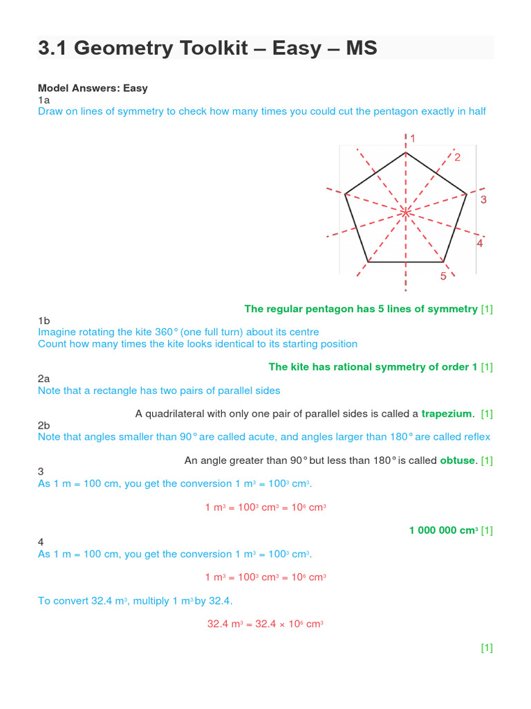 3.1 Geometry Toolkit Easy MS PDF Elementary Geometry