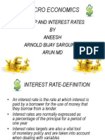 Macro Economics: GDP and Interest Rates BY Aneesh Arnold Bijay Sargunam Arun MD