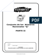 FOLLETO NÂº 4 Racionales II = Planteamiento de problemas