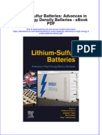 Full Download Book Lithium Sulfur Batteries Advances in High Energy Density Batteries PDF