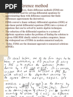 Finite Difference Method