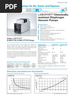 Vacuum Pump, KNF, N 820 3FT.18 Data Sheet