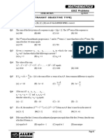 Mathematics: QUIZ Problems