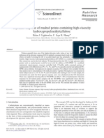 Glycemic Response of Mashed Potato Containing High-Viscocity Hydroxypropylmethylcellulose