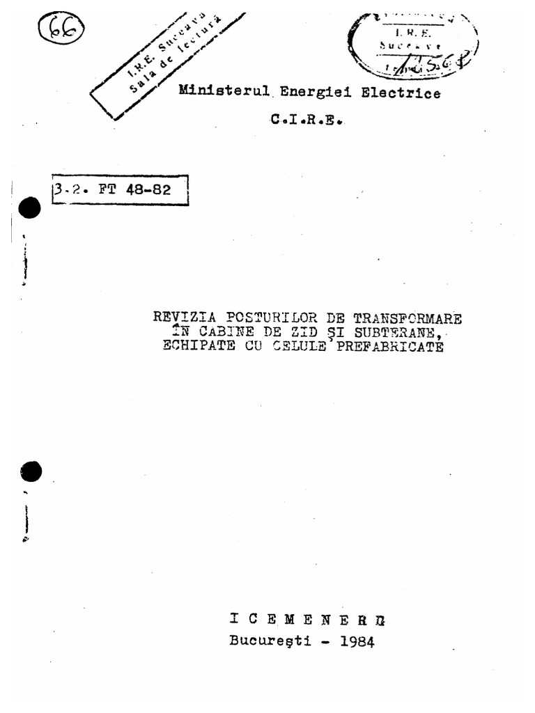13 revizia posturilor de transformare in cabine de zid si subterane pdf