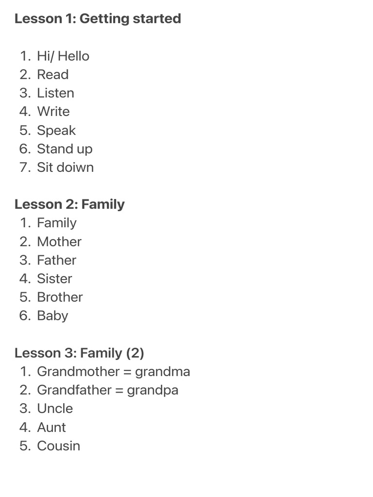 Lesson 1 Getting Started 6 | PDF