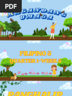 Panghalip Na Panao Worksheet | PDF