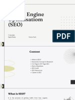 Search Engine Optimisatiom (SEO)
