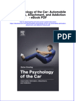 Full download book The Psychology Of The Car Automobile Admiration Attachment And Addiction Pdf pdf