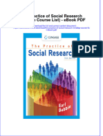 Full Download Book The Practice of Social Research Mindtap Course List PDF