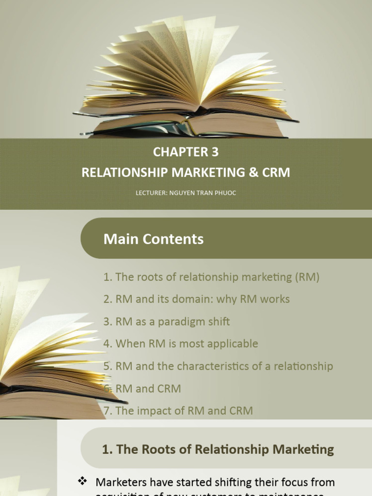 Chapter 3 - Relationship Marketing | PDF | Marketing | Customer ...