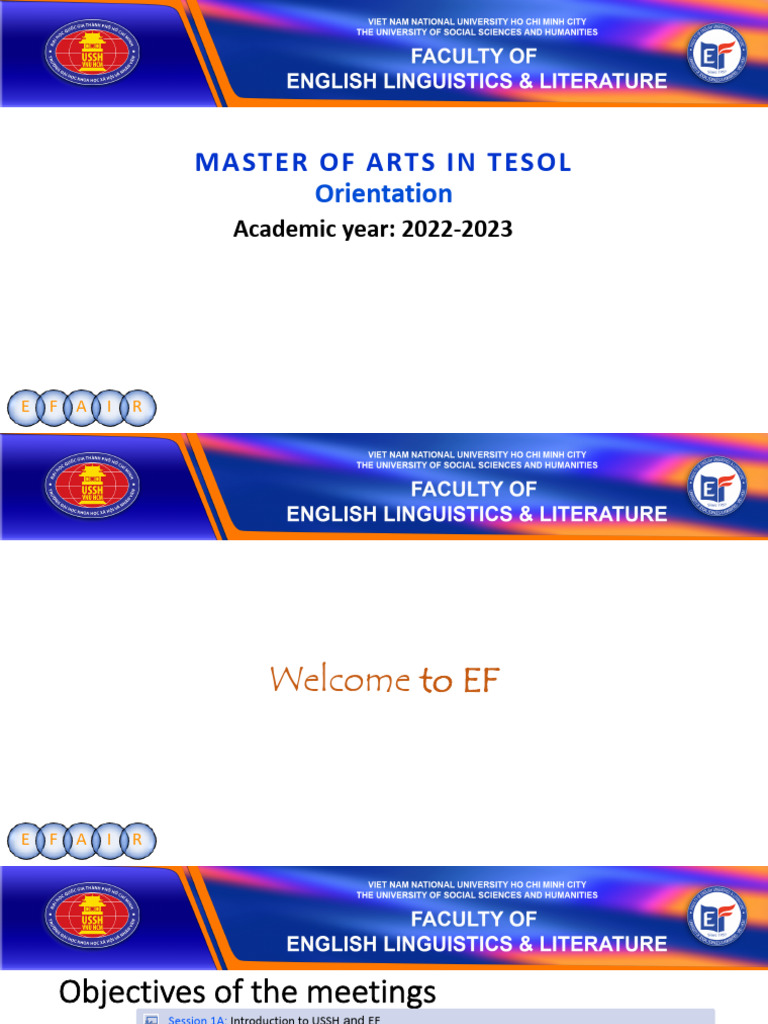 EF MATESOL Orientation Sessions 1&2 (Sep 2022) | PDF | English As A ...