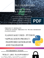 Password Generator and Validator - Project Exhibition