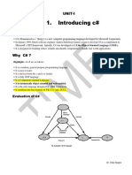 c Sharp unit-I notes