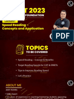 Reading 01 - Speed Reading LL Concepts and Application - Class Notes - MBA Foundation 2023