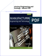 Full Download Book Manufacturing Engineering and Technology PDF