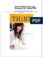 Full download book Think Critical Thinking And Logic Skills For Everyday Life Pdf pdf
