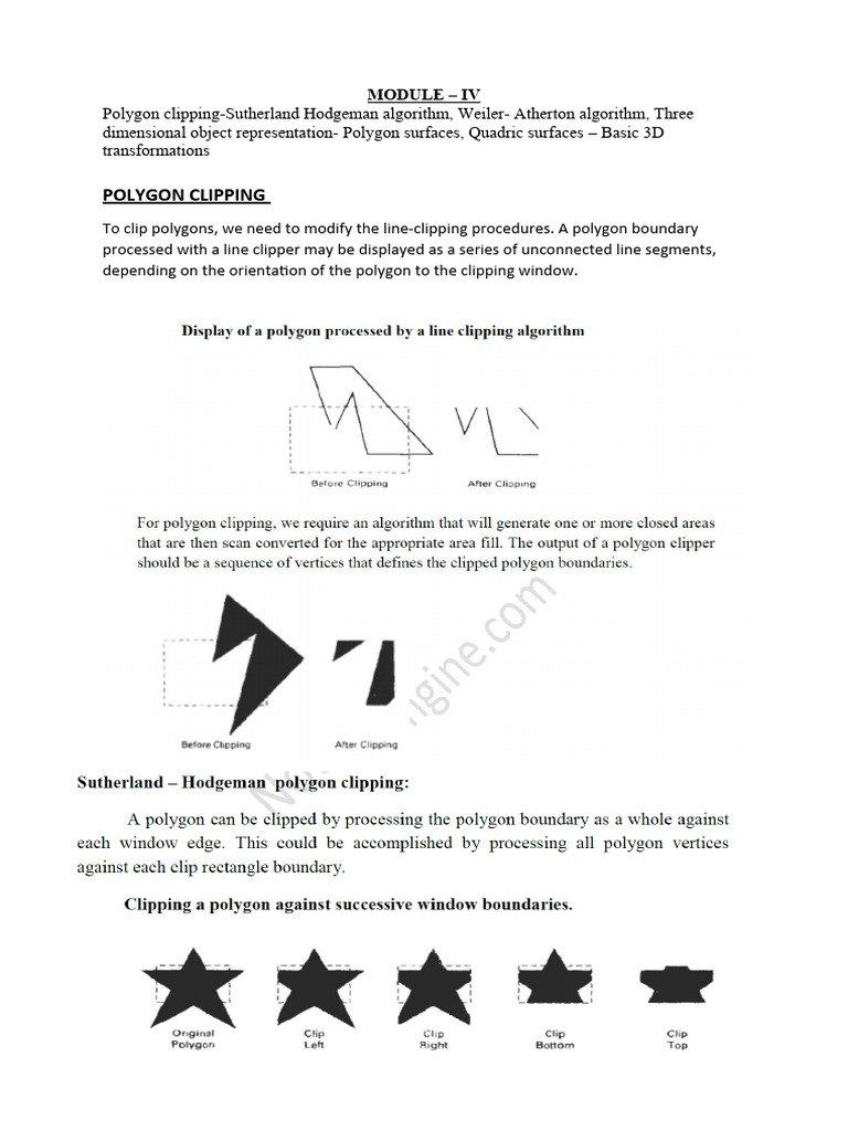 CG-module 4 Notes | PDF | Cartesian Coordinate System | Rotation