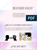 COMUNICACIÓN VOCAL