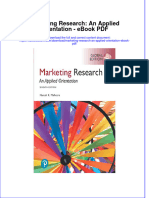 Full download book Marketing Research An Applied Orientation Pdf pdf