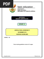 Agricultural Sciences P1 Nov 2019 Memo Eng