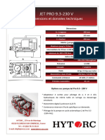 Pompe Jet Pro 9.3 Fiche Dimensions