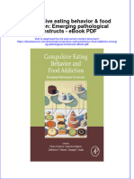 Full download book Compulsive Eating Behavior Food Addiction Emerging Pathological Constructs Pdf pdf