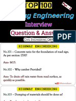 100 Highway Engineering Interview QNA Part 2
