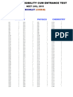 NEET 2015 Answer Keys Code B Re Exam