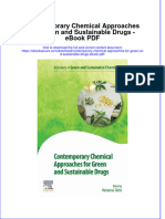 Full Download Book Contemporary Chemical Approaches For Green and Sustainable Drugs PDF