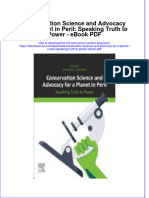 Full download book Conservation Science And Advocacy For A Planet In Peril Speaking Truth To Power Pdf pdf