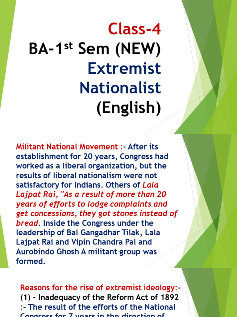 Rise of Militant Nationalism in India | PDF | British Raj | Nationalism