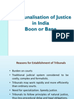 4.tribunalisation of Justice in India