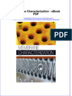 Full Download Book Membrane Characterization PDF