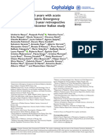 Raucci Et Al 2023 Children Under 6 Years With Acute Headache in Pediatric Emergency Departments A 2 Year Retrospective