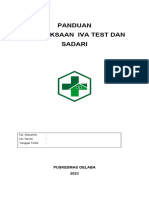 Panduan Pemeriksaan Iva Test dan Sadari