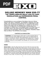 Deluxe Memory Man Tap Tempo 550