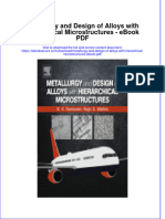 Full Download Book Metallurgy and Design of Alloys With Hierarchical Microstructures PDF