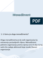 Osnove I Razvoj Menadmenta II Nedelja