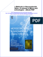 Full Download Book Microscopy Methods in Nanomaterials Characterization A Volume in Micro and Nano Technologies PDF